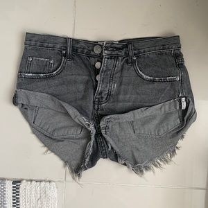 Black One Teaspoon Bandits Jean Shorts